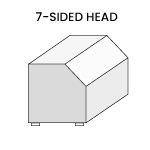 7-sided head